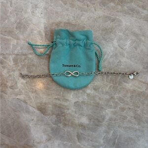 Tiffany & Co. Sterling Silver Infinity Bracelet, Great Condition